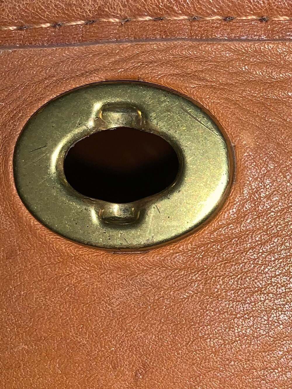 Coach 342 ~ 1980's Vintage Tan Leather Shoulder Bag/Crossbody - Picture 6 of 6